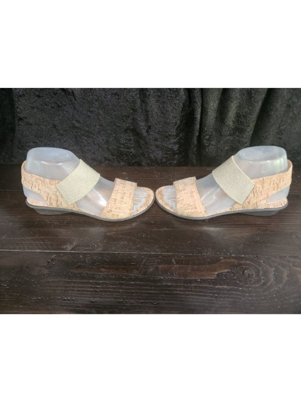 Sesto Meucci Elki Demi-Wedge Natural Cork Sandals/Sz. 6.5M NWOB - Picture 4 of 8